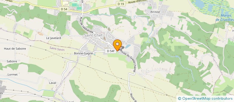 localisation de l'entreprise C4I COMMUNICATION  SAINT-CHEF