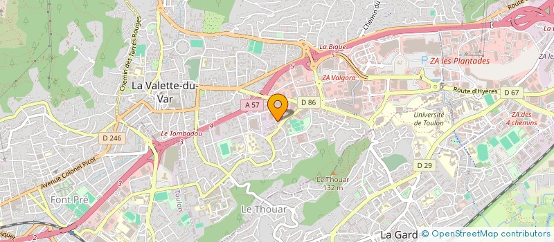 localisation de l'entreprise C4J à LA VALETTE-DU-VAR