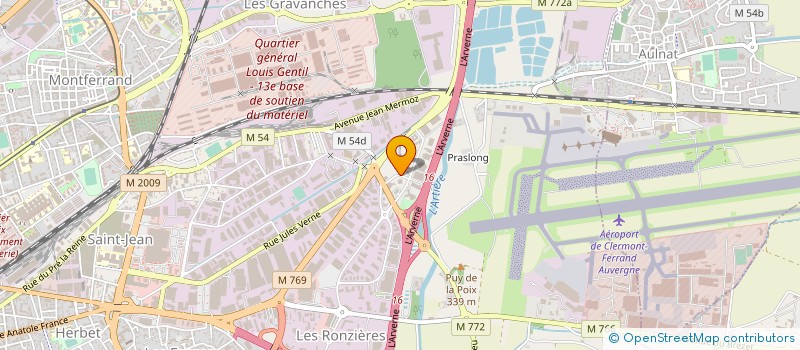 localisation de l'entreprise C4S à CLERMONT-FERRAND