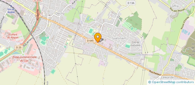 localisation de l'entreprise C4S  GUESNAIN