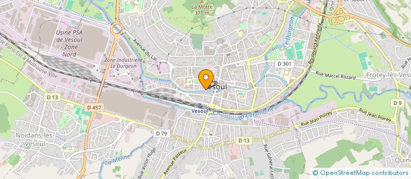 localisation de l'entreprise C4U  VESOUL