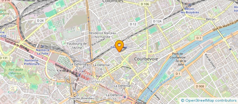 localisation de l'entreprise C4W OPTIC à COURBEVOIE
