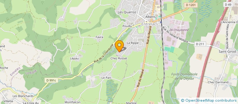 localisation de l'entreprise C5 IMMO  ENTRELACS