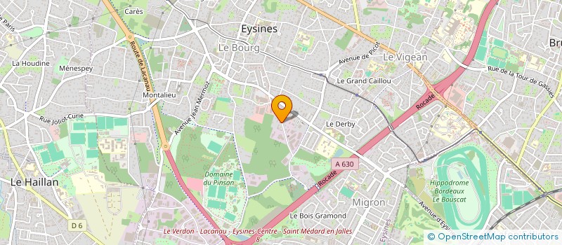 localisation de l'entreprise CA 33  EYSINES