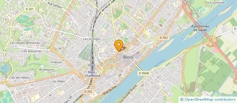 localisation de l'entreprise CA  BLOIS