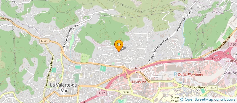 localisation de l'entreprise CA à LA VALETTE-DU-VAR