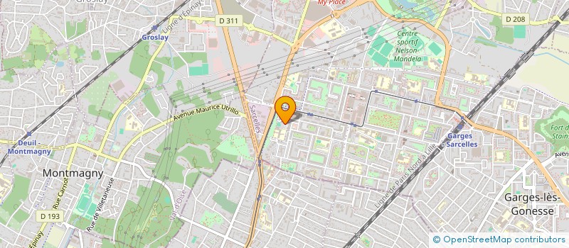 localisation de l'entreprise CA à SARCELLES