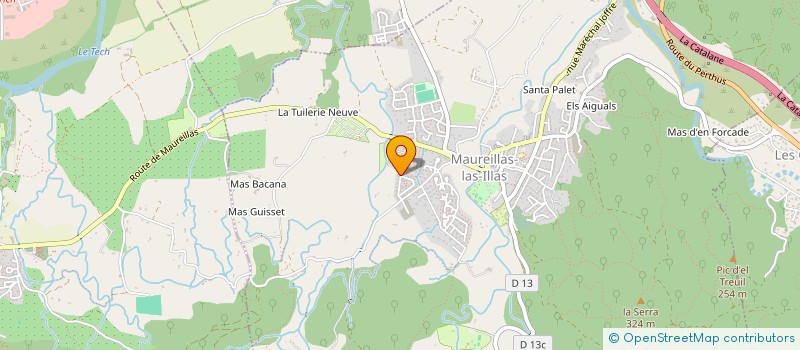 localisation de l'entreprise CA  MAUREILLAS-LAS-ILLAS