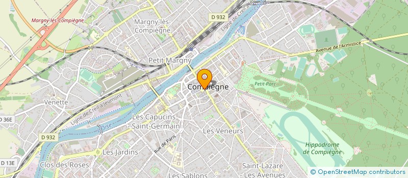 localisation de l'entreprise CA AGGLOMERATION DE LA REGION DE COMPIEGNE ET DE LA BASSE AUTOMNE à COMPIEGNE