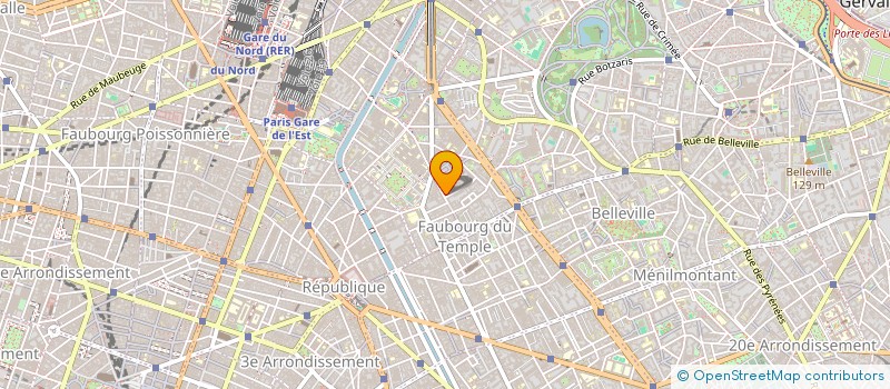 localisation de l'entreprise CA ARCHITECTURE D'INTERIEUR  PARIS