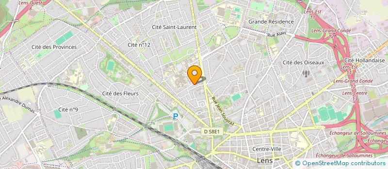 localisation de l'entreprise CA AUTO  LENS