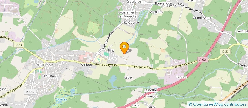 localisation de l'entreprise CA.BARNS  ANGRESSE