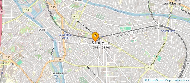 localisation de l'entreprise CA BAUBAN2 à SAINT-MAUR-DES-FOSSES