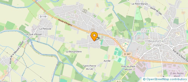 localisation de l'entreprise CA BEAUFORT EN ANJOU  SAINT-CONTEST