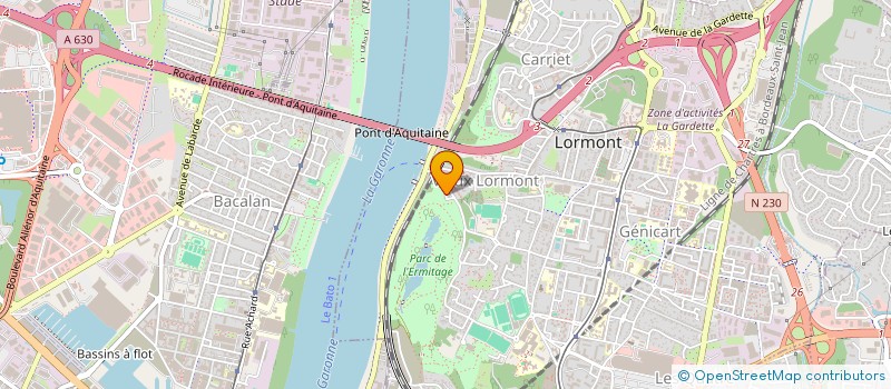 localisation de l'entreprise CA BEDAVE  LORMONT