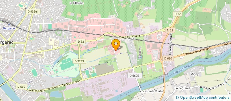 localisation de l'entreprise CA BERGERACOISE à BERGERAC