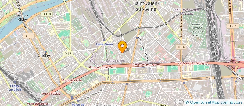 localisation de l'entreprise CA BOUGE GRAVE à SAINT-OUEN-SUR-SEINE