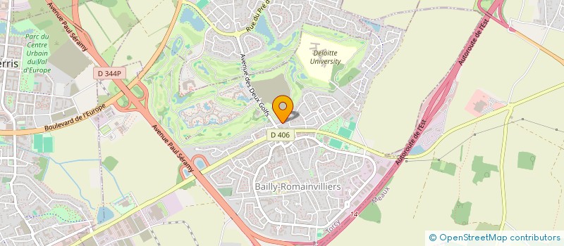 localisation de l'entreprise CA BRILLE & YONA PRESTIGE  BAILLY-ROMAINVILLIERS