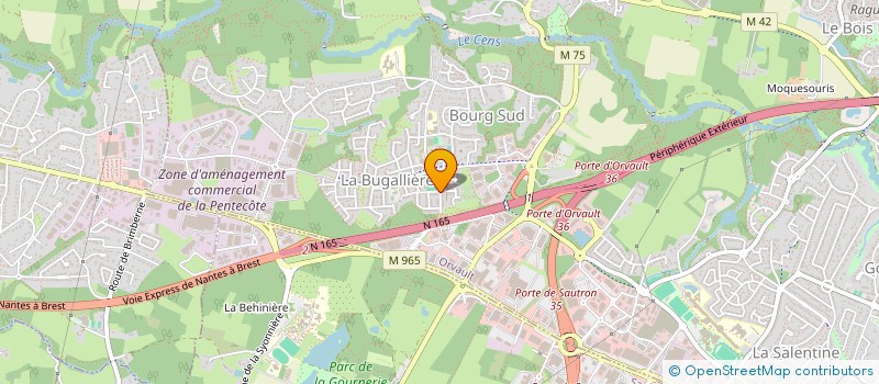 localisation de l'entreprise CA CARRELAGE à ORVAULT