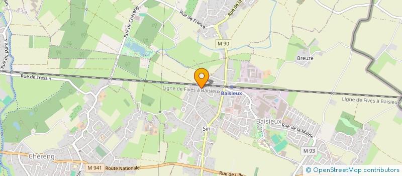 localisation de l'entreprise CA CARTON'E  BAISIEUX