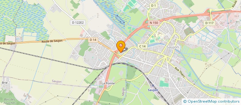 localisation de l'entreprise CA CARTONNE.17  SAUJON