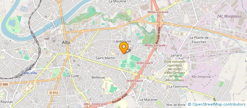 localisation de l'entreprise CA-CAV à ALBI