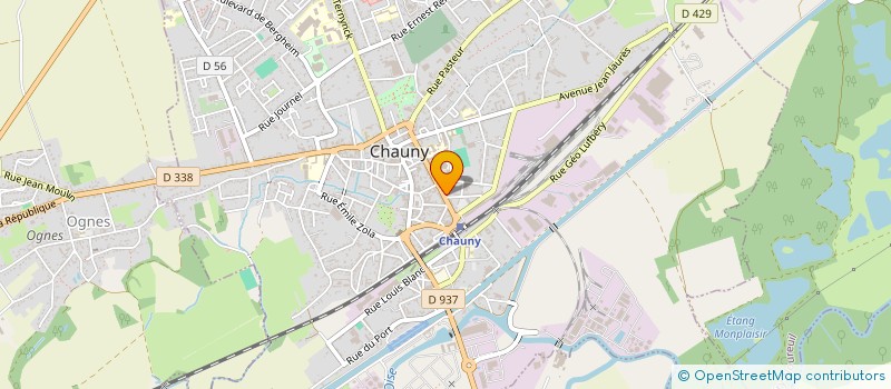 localisation de l'entreprise CA CHAUNY TERGNIER LA FERE à CHAUNY