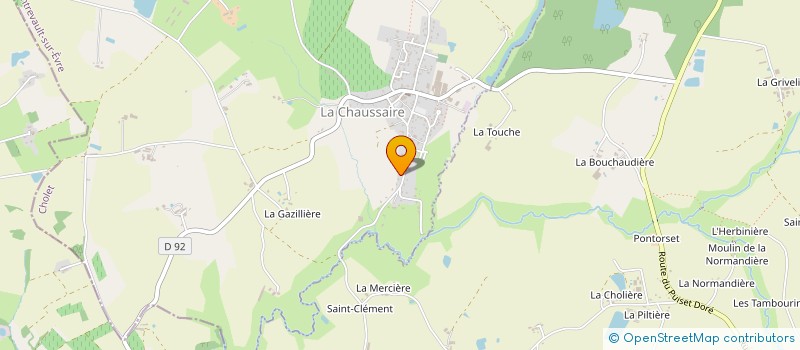 localisation de l'entreprise CA CLAQUE A DEUX  MONTREVAULT-SUR-EVRE