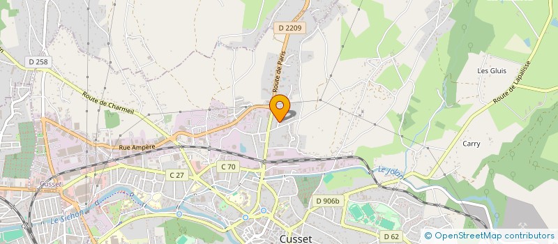 localisation de l'entreprise CA.CLIC INFO à CUSSET