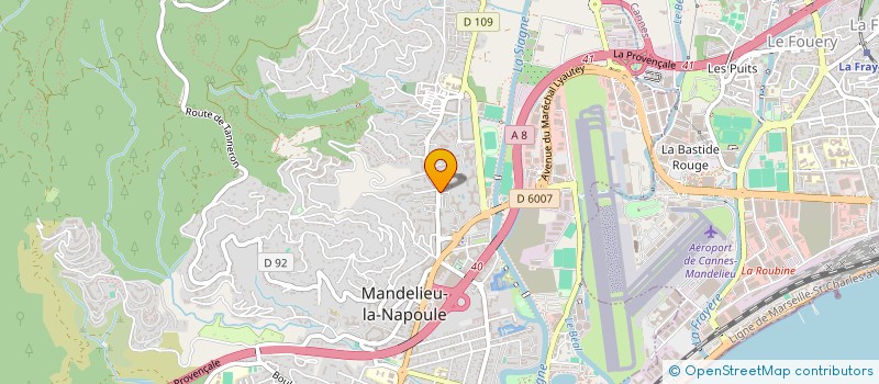 localisation de l'entreprise CA CLIMATISATION  MANDELIEU-LA-NAPOULE