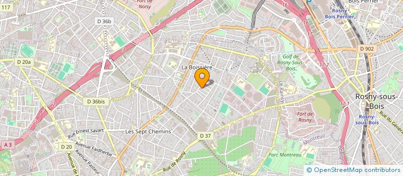 localisation de l'entreprise CA CLOWN DE SOURCE à MONTREUIL