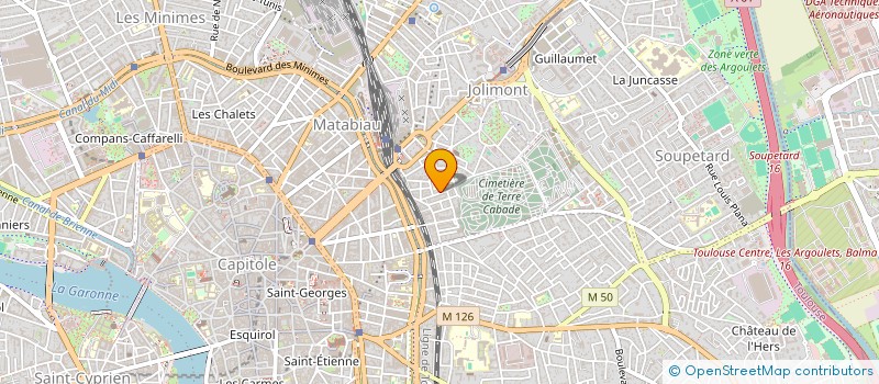 localisation de l'entreprise CA COM.  TOULOUSE