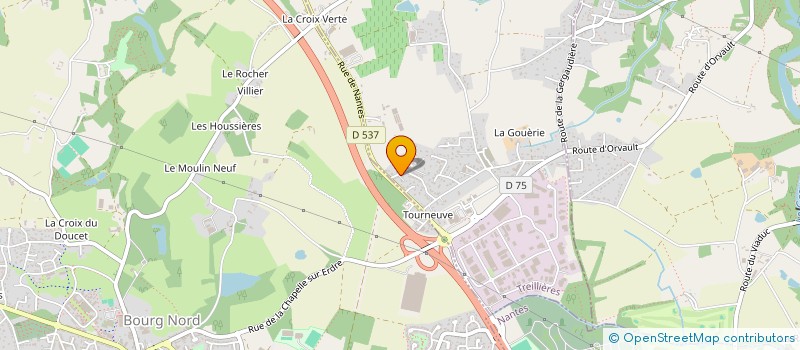localisation de l'entreprise CA CONSTRUCTION à TREILLIERES