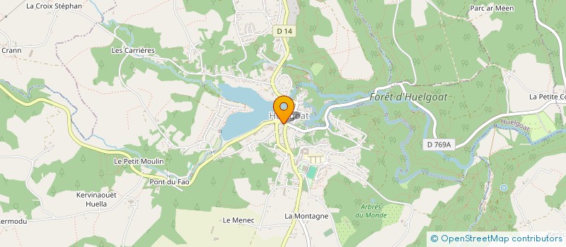 localisation de l'entreprise CA COULE DE SOURCE à HUELGOAT