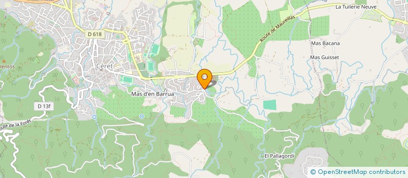 localisation de l'entreprise CA COULE DE SOURCE  CERET