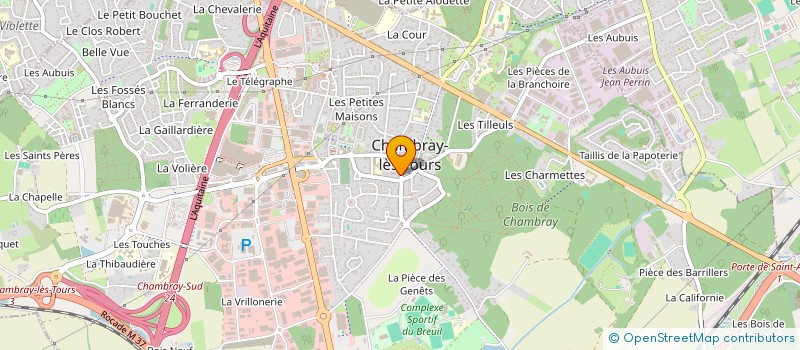 localisation de l'entreprise CA D COIF F  CHAMBRAY-LES-TOURS