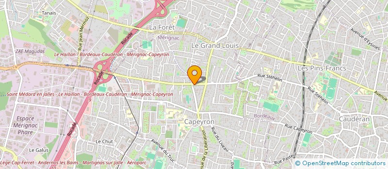 localisation de l'entreprise CA D'E  MERIGNAC