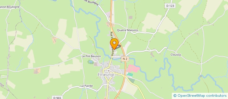 localisation de l'entreprise CA'DANSE  ETRUNGT