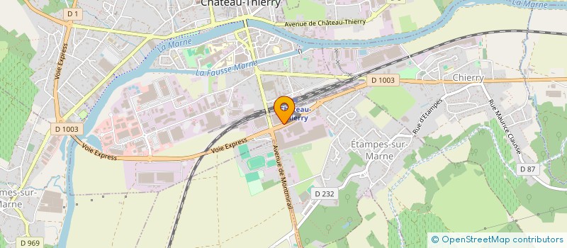 localisation de l'entreprise CA DE LA REGION DE CHATEAU-THIERRY à ETAMPES-SUR-MARNE