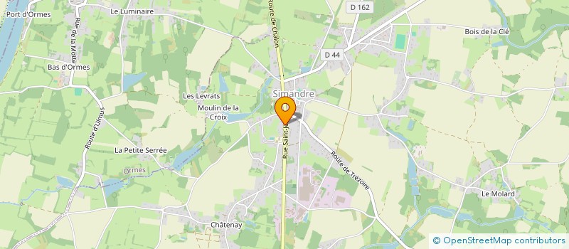 localisation de l'entreprise CA DEL' COIFF  SIMANDRE