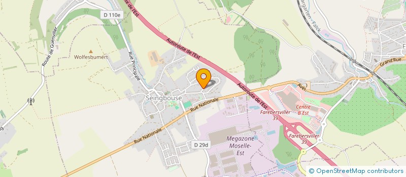 localisation de l'entreprise CA DEMENAGE SARLU  SEINGBOUSE