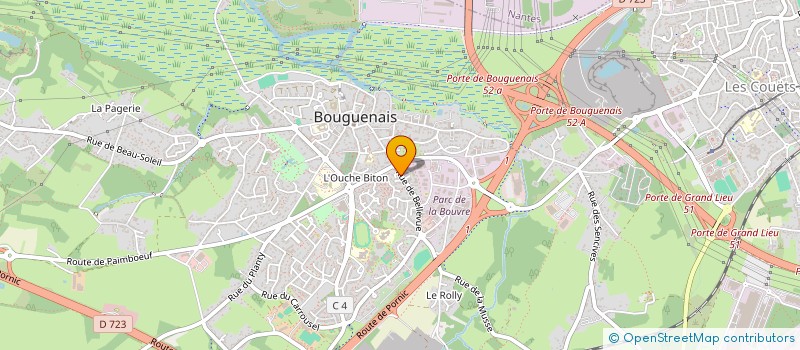 localisation de l'entreprise CA DES POT IRONS  BOUGUENAIS