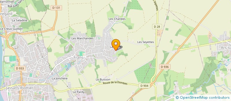 localisation de l'entreprise CA DEVELOPPEMENT à FRANS