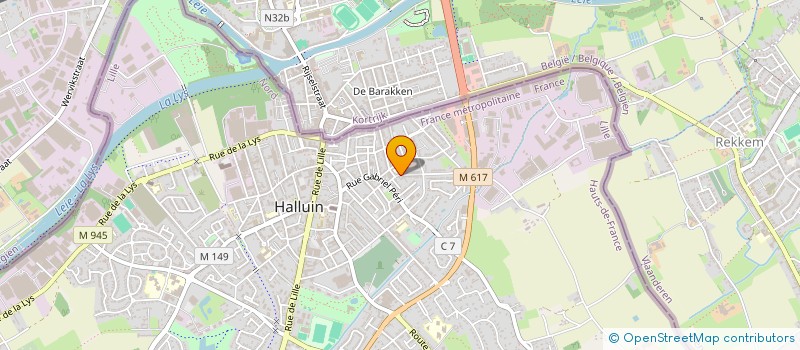 localisation de l'entreprise CA DIFFUSION à HALLUIN