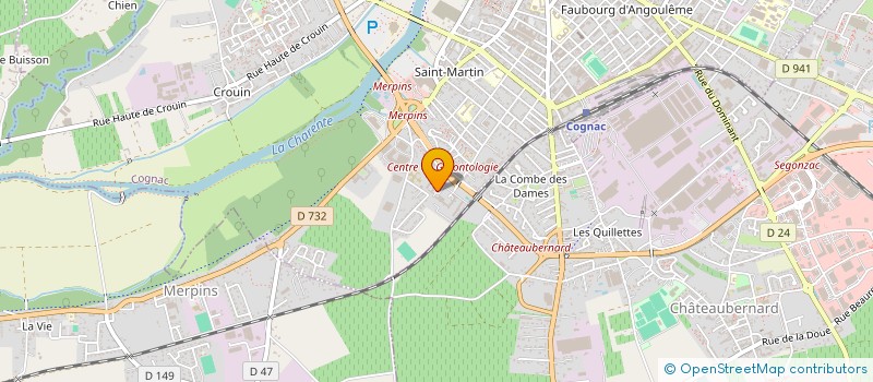 localisation de l'entreprise CA DU GRAND COGNAC à COGNAC