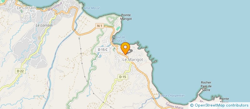 localisation de l'entreprise CA DU PAYS NORD MARTINIQUE à LE MARIGOT
