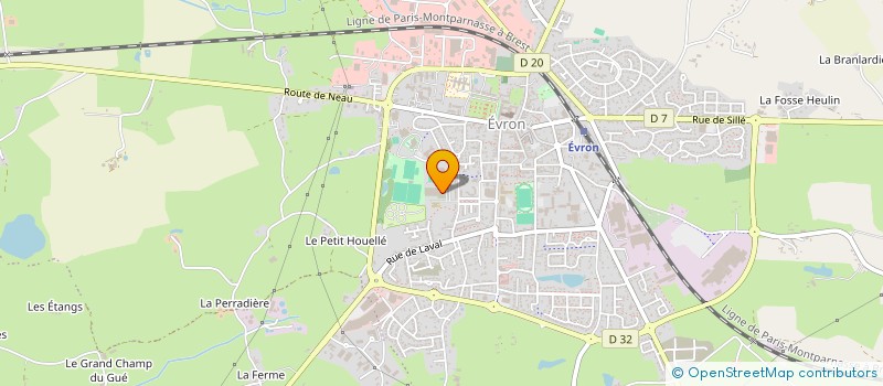 localisation de l'entreprise CA EVRON HANDBALL  EVRON