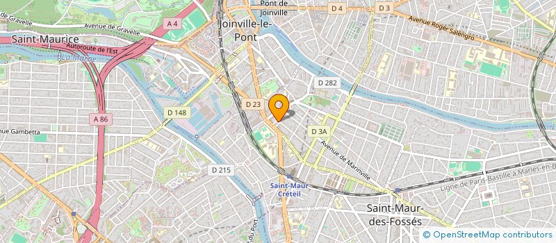 localisation de l'entreprise CA FISSURE AUTOGLASS à SAINT-MAUR-DES-FOSSES