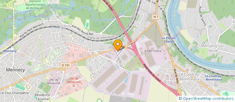 localisation de l'entreprise CA FUSION  ORMOY