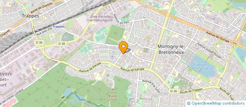 localisation de l'entreprise CA GAZE  MONTIGNY-LE-BRETONNEUX